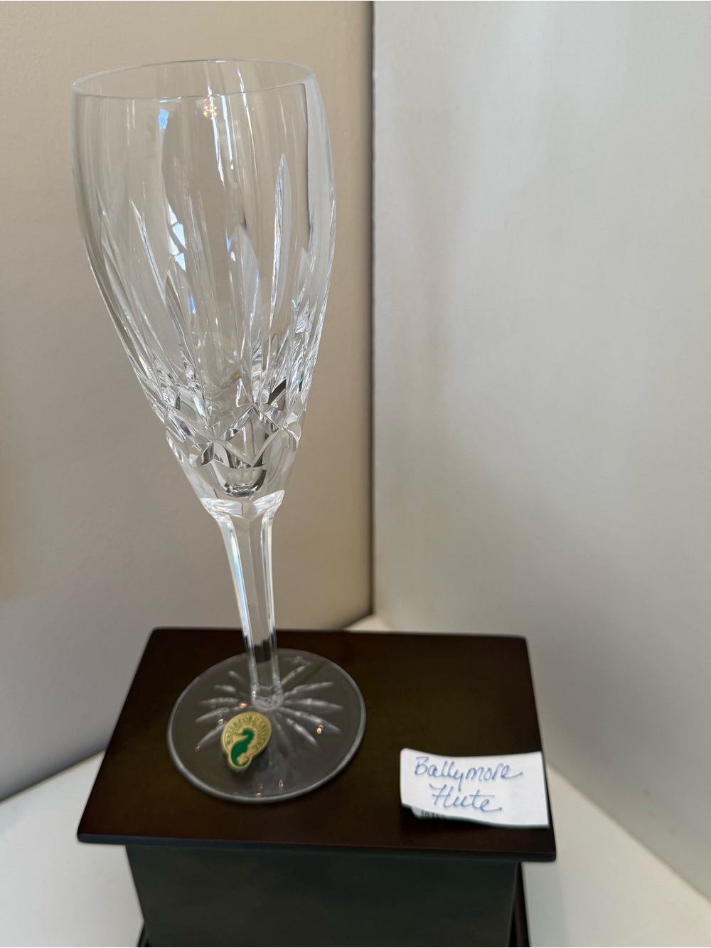Waterford Ballymore Champagne Flute Cut Crystal 8 1/4” Single Glass